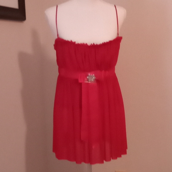 Moda bustier red crystal sz medium nwot - Picture 1 of 7